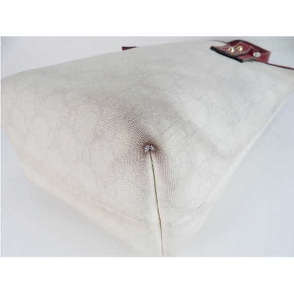 Gucci Cream and Red Love Tote - Picture 7 of 14